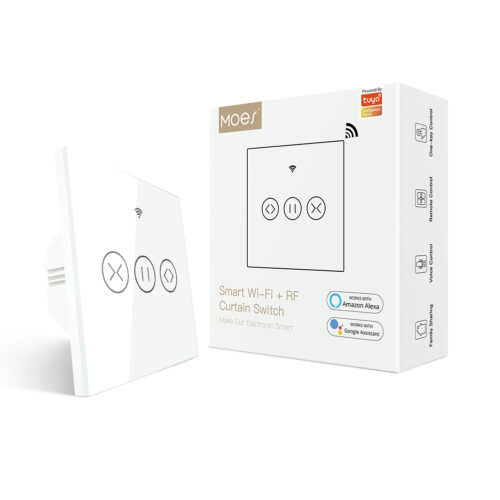 Alternative view of Slimme Wifi Schakelaar voor Rolluiken, Zonneschermen en Screens – met Percentagefunctie en Afstandsbediening Optie