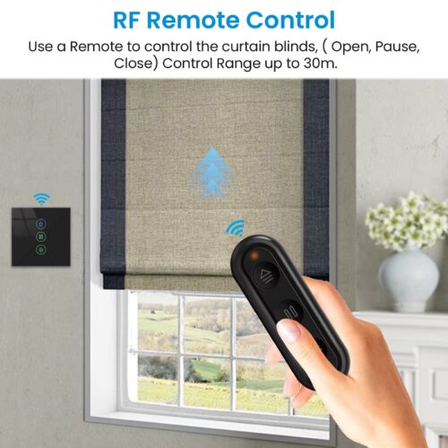Alternative view of Slimme Rolluikschakelaar | Zonnescherm - Gordijnschakelaar | Afstandsbediening | Wifi - App | Zwart