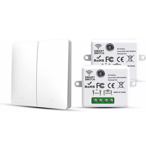 Alternative view of Draadloze Lichtschakelaar Set | Kinetisch & Zonder Batterij | Inclusief Schakelaar en Ontvanger