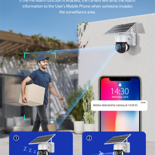 Alternative view of Beveiligingscamera op zonne-energie - Draadloos op Wifi - SmartLife - Tuya - IP66