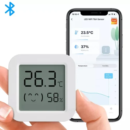 Hygrometer Bluetooth - Digitale Weerstation - Luchtvochtigheidsmeter - Thermometer Voor Binnen - Vochtmeter