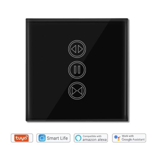 Slimme Rolluikschakelaar | Zwart |App bedienbaar | Smart Life - Tuya Smart