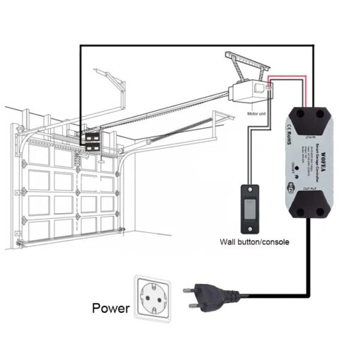 Alternative view of Slimme Garagedeuropener | Draadloos | Alexa - Google Assistant | Wifi