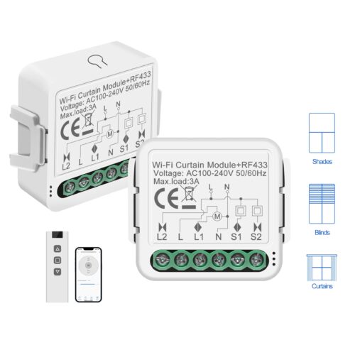 Alternative view of Slimme Rolluikmodule - Met Afstandsbediening of Bediening via App en Spraakassistenten