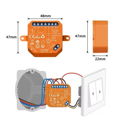 Alternative view of Slimme Rolluikschakelaar - Module - ZigBee - App bediening