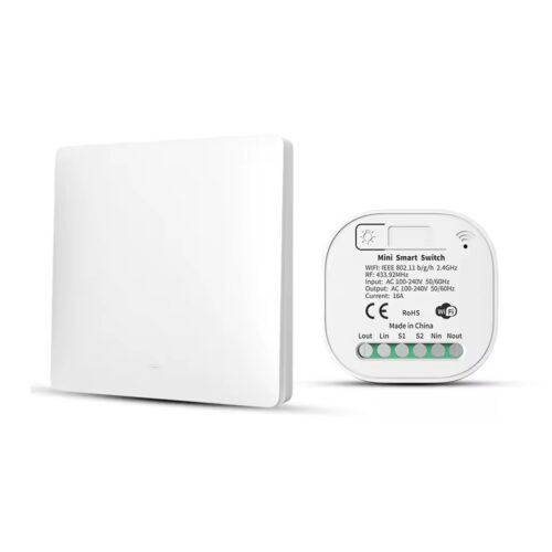 Alternative view of Slimme Lichtschakelaar | Combiset | Kinetisch - Geen Batterij Nodig | Schakelaar - Ontvanger | Smart Life - Tuya