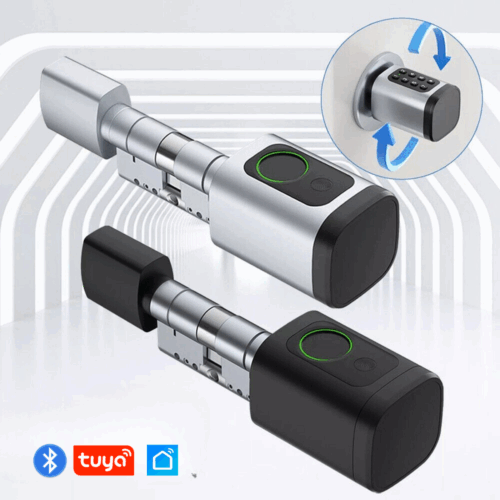 Alternative view of Slimme Deurslot Cilinder – Vingerafdruk, Pincode, Druppel, Sleutel & App - Tuya & Smart Life